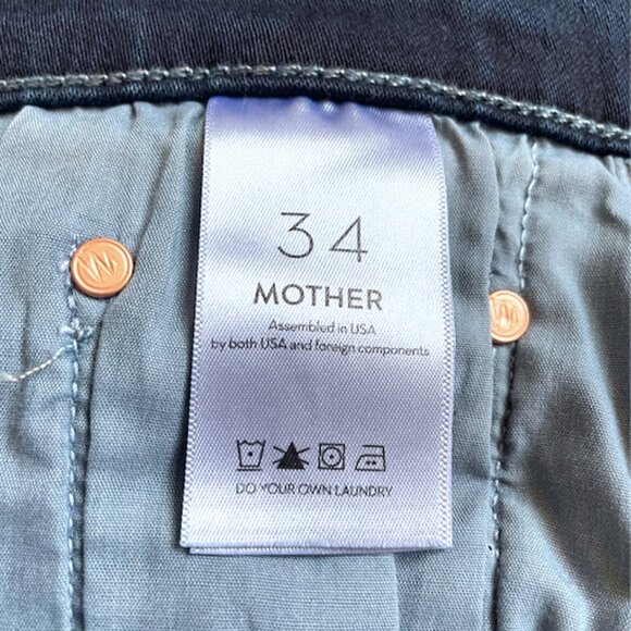 MOTHER The Pixie Weekender Mid-Rise Flare Jeans (Night Tripper) Size 34 NWT - Picture 11 of 12